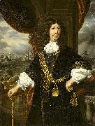 Samuel van hoogstraten Portrait of Mattheus van den Broucke Governor of the Indies, with the gold chain and medal presented to him by the Dutch East India Company in 1670. oil painting artist